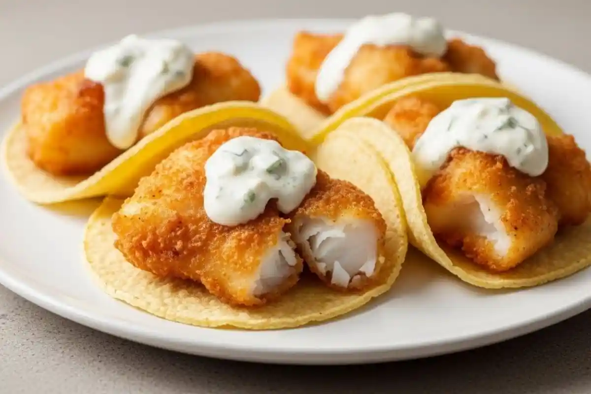 Crispy white fish, fresh cabbage, and zesty lime crema wrapped in warm tortillas.