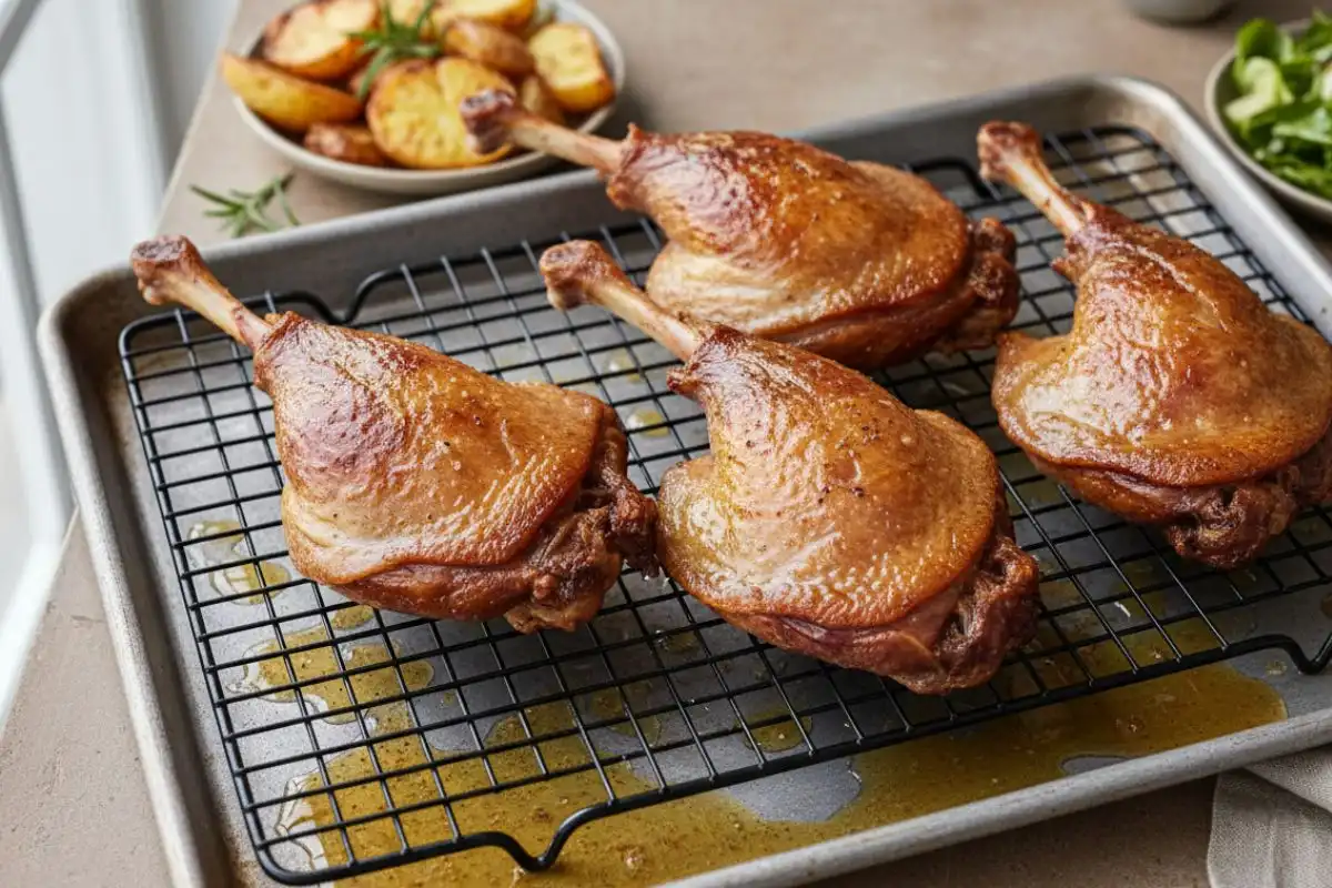 French-style duck legs cured in salt, slow-cooked