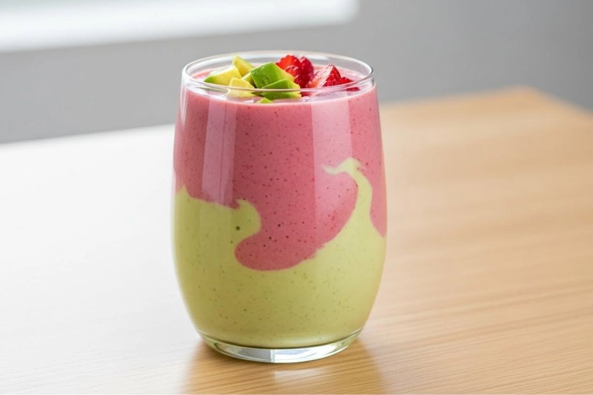 Lebanese Strawberry Avocado Smoothie