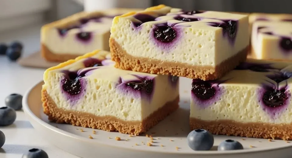 Lemon Blueberry Cheesecake Bars