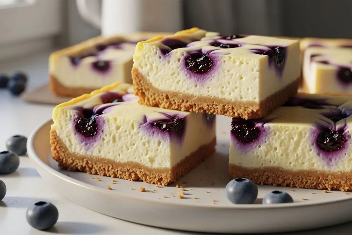 Lemon Blueberry Cheesecake Bars