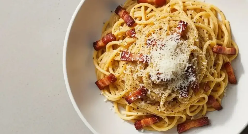 Miso Carbonara Pasta