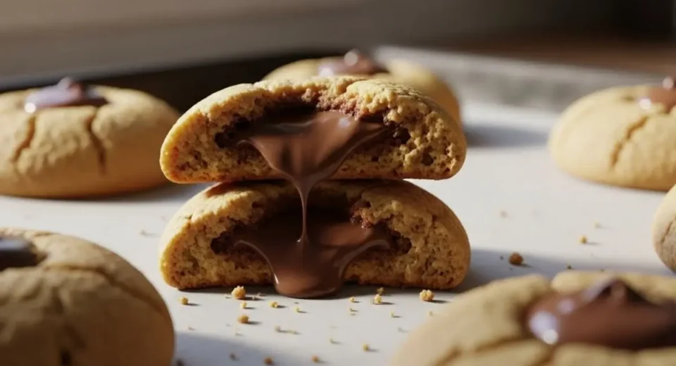 Nutella Stuffed Cookies