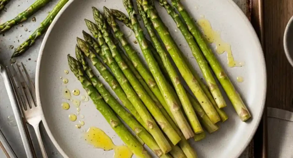 Perfect Roasted Asparagus is a simple American side dish