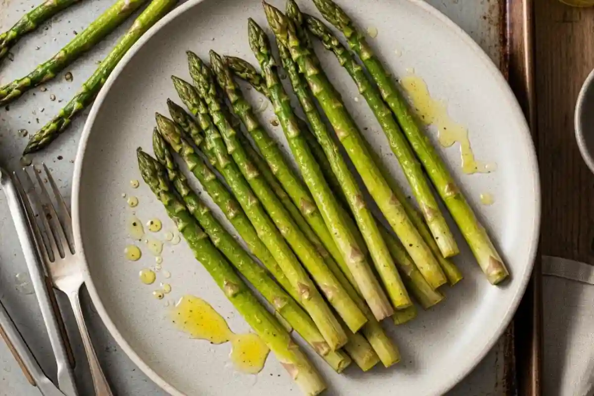 Perfect Roasted Asparagus is a simple American side dish