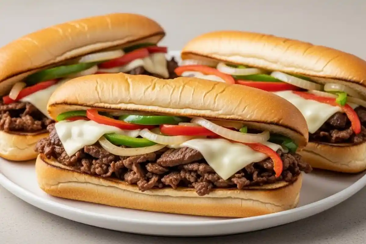 This Philly Cheesesteak recipe features tender ribeye steak, sautéed onions and bell peppers, and your choice of melted provolone or Cheez Whiz, all served on a soft, crispy sub roll.