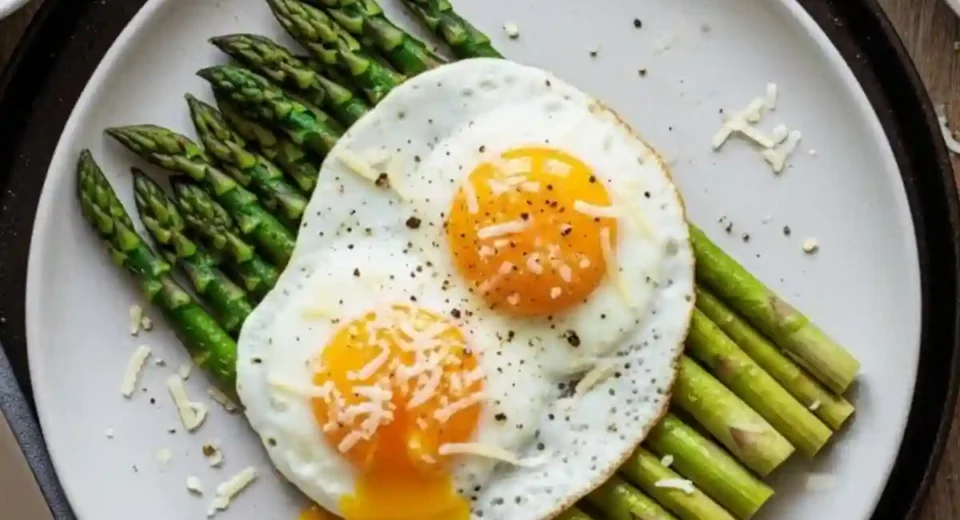 Sautéed Asparagus Milanese is an Italian side dish