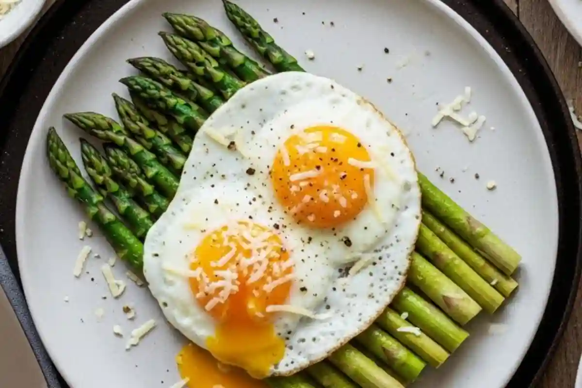 Sautéed Asparagus Milanese is an Italian side dish