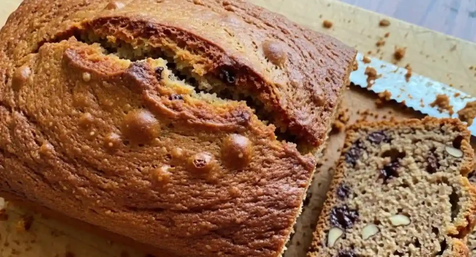 Sourdough Banana Bread is a moist American fusion quick bread.
