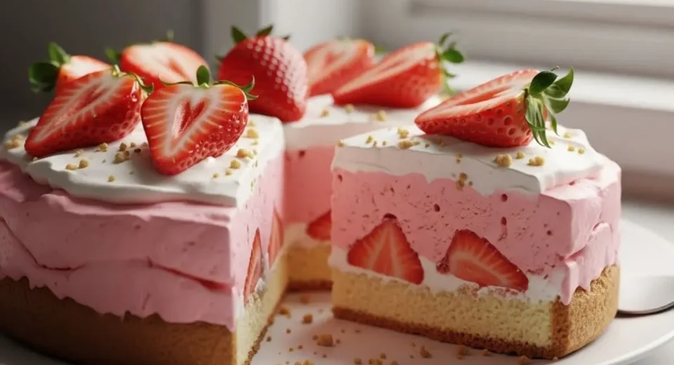 Strawberry Shortcake Ice Cream Cake