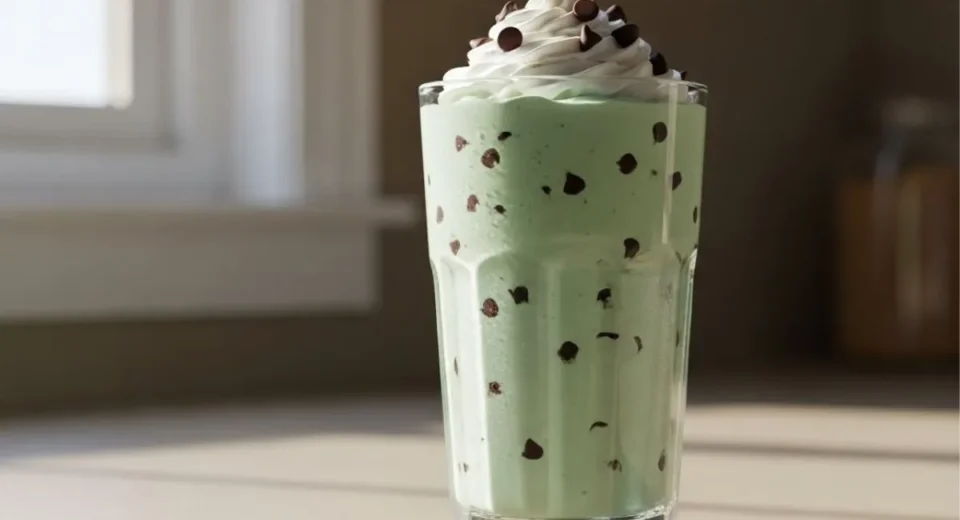 Mint Chocolate Chip Milkshake
