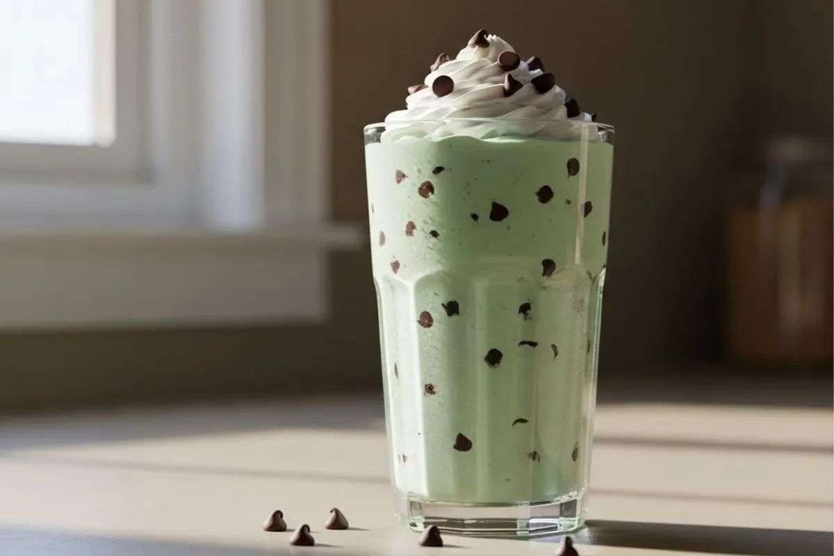 Mint Chocolate Chip Milkshake