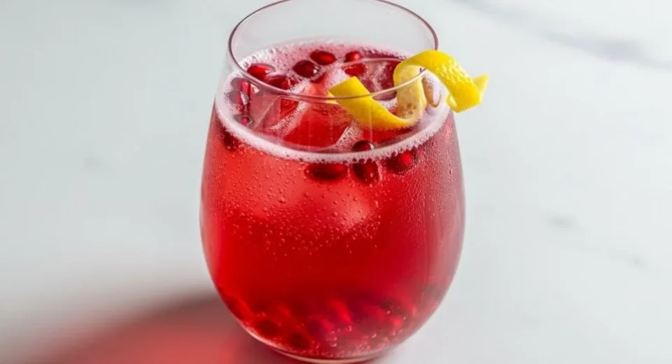 Pomegranate Spritz Mocktail