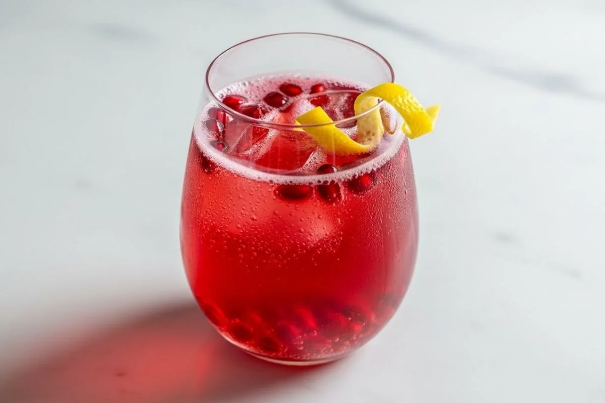 Pomegranate Spritz Mocktail