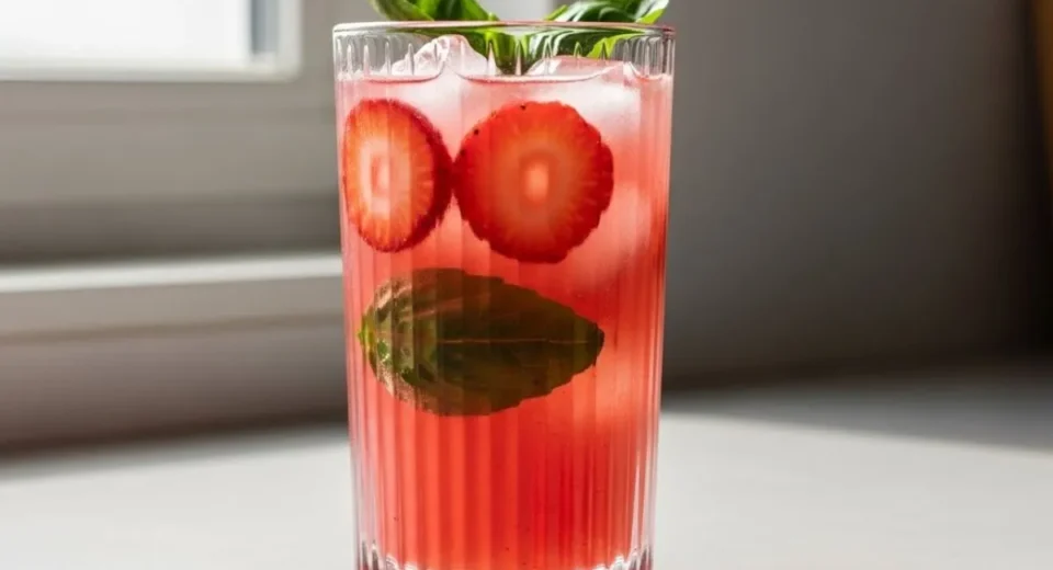 Strawberry Basil Mocktail