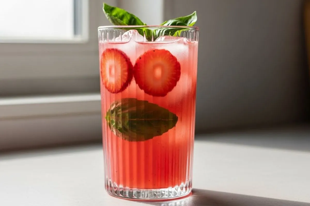 Strawberry Basil Mocktail