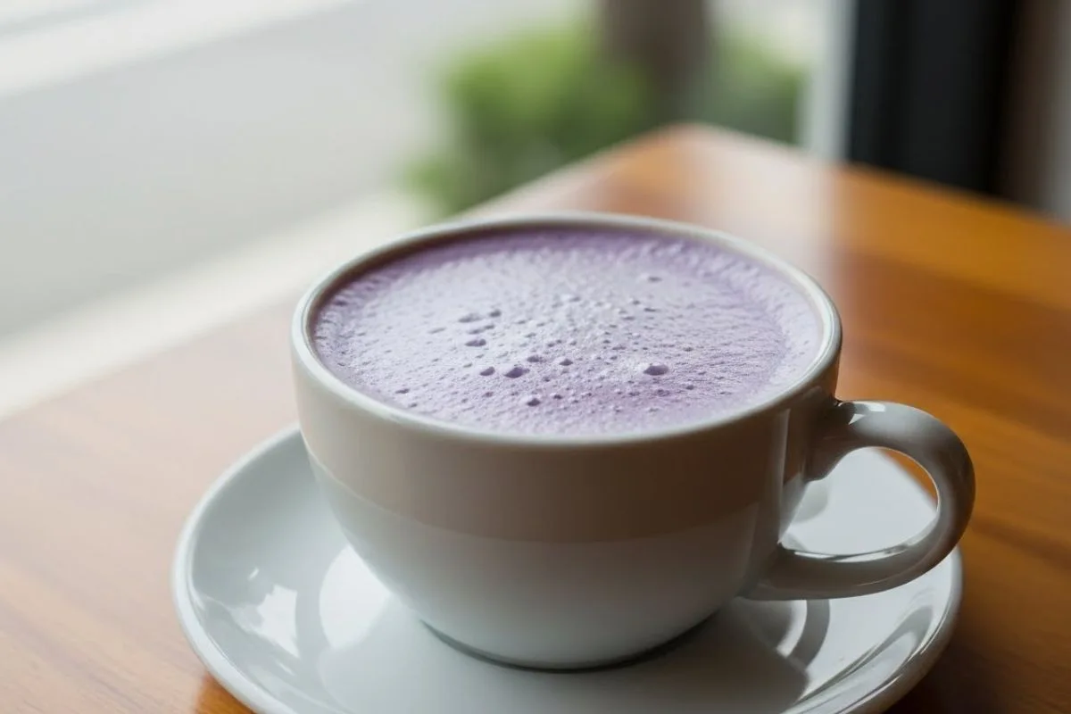 Ube Latte Coffee